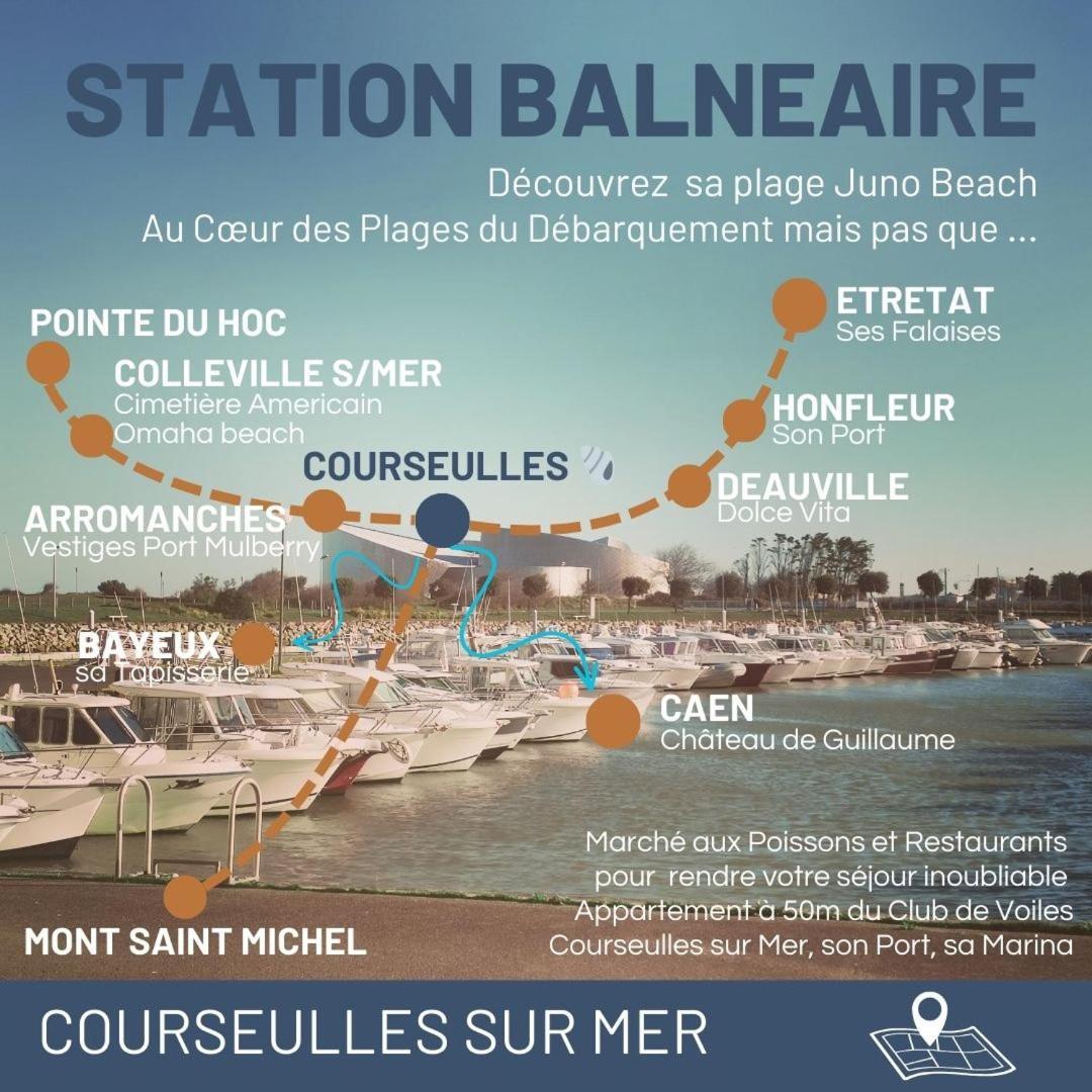 Entre Seulles & Mer Proche Port De Plaisance Courseulles-sur-Mer Exterior foto